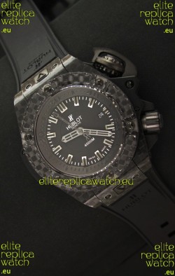 Hublot Diver 4000m Swiss Replica Watch Full Carbon Black Dial