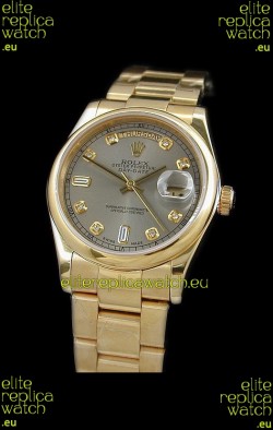 Rolex Day Date Swiss Full Gold Diamond Replica Watch