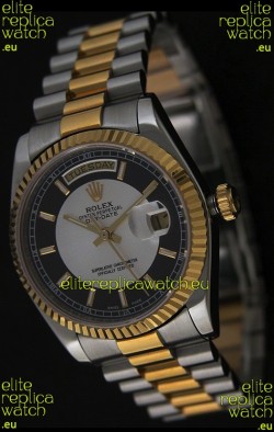 Rolex Day Date Just swiss Replica Two Tone Gold Watch 