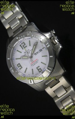 Ball Hydrocarbon Spacemaster Automatic Replica Day Date Watch in White Dial - Original Citizen Movement 