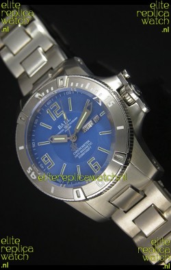 Ball Hydrocarbon Spacemaster Automatic Replica Day Date Watch in Blue Dial - Original Citizen Movement 