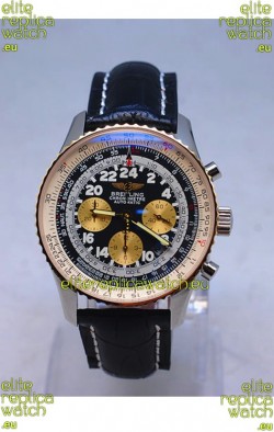 Breitling Navitimer Cosmonaute Swiss Replica Watch in Black Dial