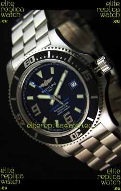 Breitling SuperOcean Abyss Swiss Replica Watch - 1:1 Mirror Replica - 44MM Blue Markers
