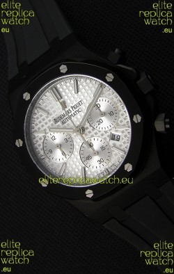 Audemars Piguet Royal Oak Chronograph Silver Toned Dial White Subdials Swiss Replica Watch