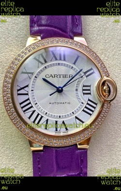 Ballon De Cartier Swiss Automatic 1:1 Mirror Quality 36MM in Rose gold Casing