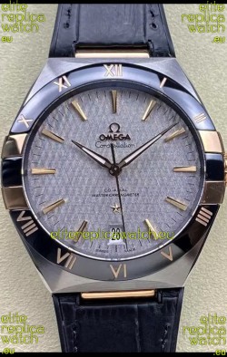 Omega Co-Axial Constellation 41MM 904L Steel - Grey Dial 1:1 Mirror Replica Watch