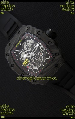Richard Mille RM35-2 Rafael Nadal Forged Carbon Case with Black Rubber Strap