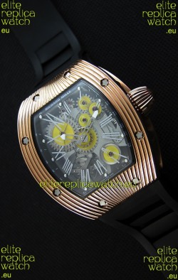 Richard Mille RM 018 Tourbillon Hommage A Boucheron Swiss Watch Yellow Gold Case