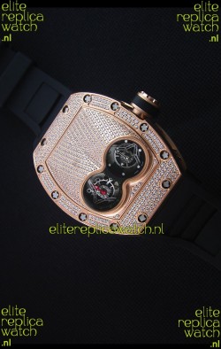 Richard Mille RM053 Tourbillon Pablo Mac Donough Swiss Replica Watch Pink Gold Case