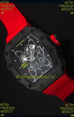 Richard Mille RM35-01 Rafael Nadal Edition Swiss Replica Watch Red Nylon Strap