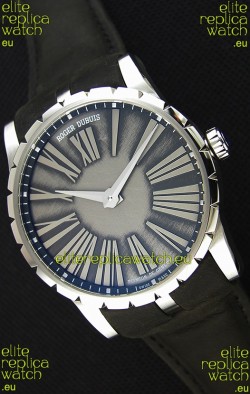Roger Dubuis Excalibur Steel Case Grey Dial Swiss Replica Watch