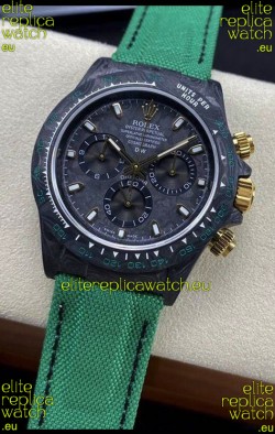 Rolex Daytona DiW Edition "All Black/Green" Watch - Forged Cabon Casing 1:1 Mirror Replica