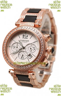 Cartier Pasha Seatimer Swiss Replica Diamonds Watch