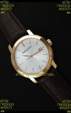 Audemars Piguet Jules Swiss Automatic Watch in Rose Gold Casing