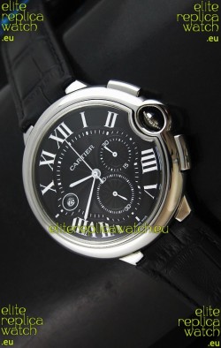 Cartier Ballon de Japanese Replica Watch in Black Dial