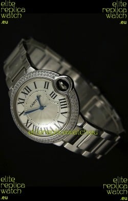 Ballon De Bleu Cartier Steel Casing Swiss Watch