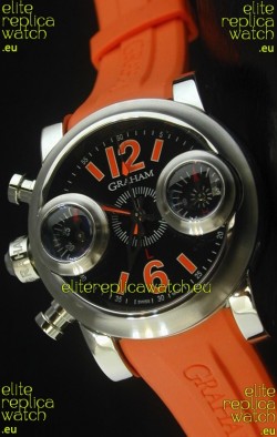 Graham Chronograph Swordfish Swiss Replica Watch in Orange Strap