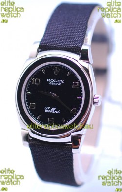 Rolex Cellini Cestello Ladies Swiss Black Watch